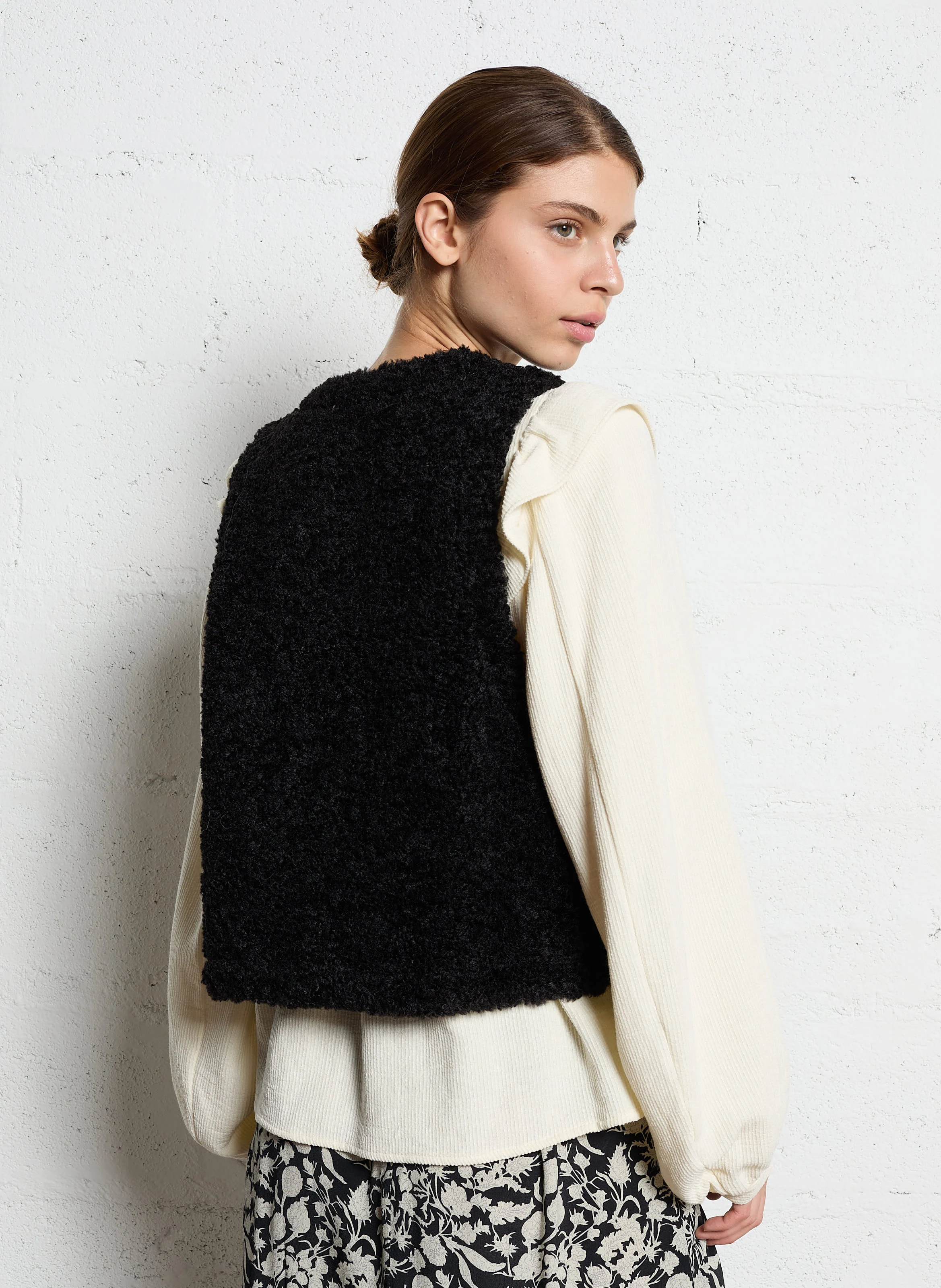 Gilet col V | Noir