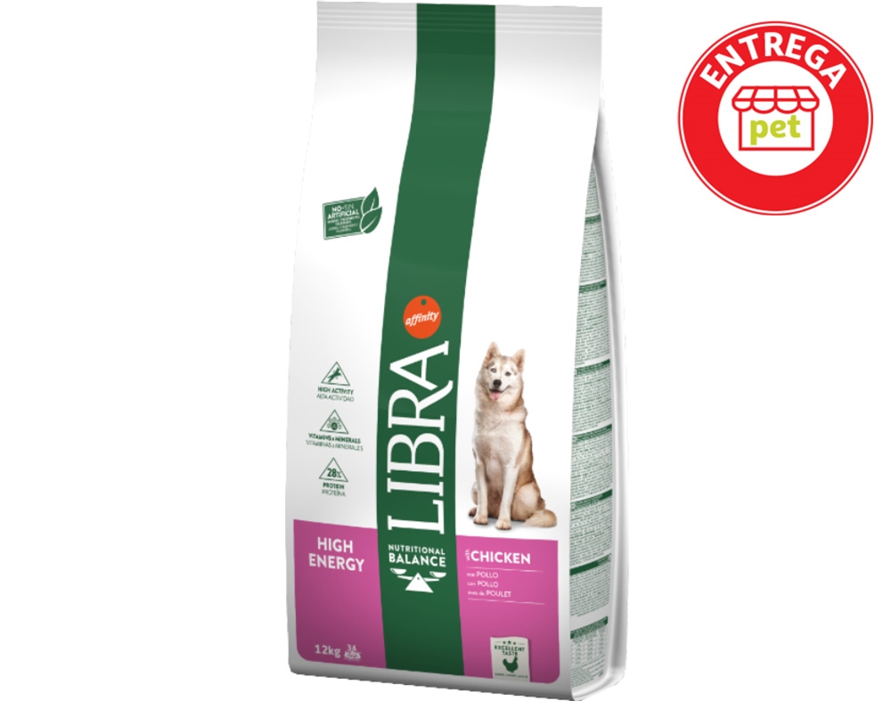 RAÇÃO PARA CÃO LIBRA ENERGY COM FRANGO 12KG