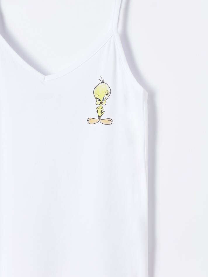 Conjunto de pijama estampado do Piu-Piu © &™ Warner Bros - Branco