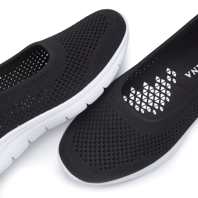 LASCANA Sneaker Ballerinas  ultraleichter Slipper, Freizeitschuh zum Reinschlüpfen VEGAN