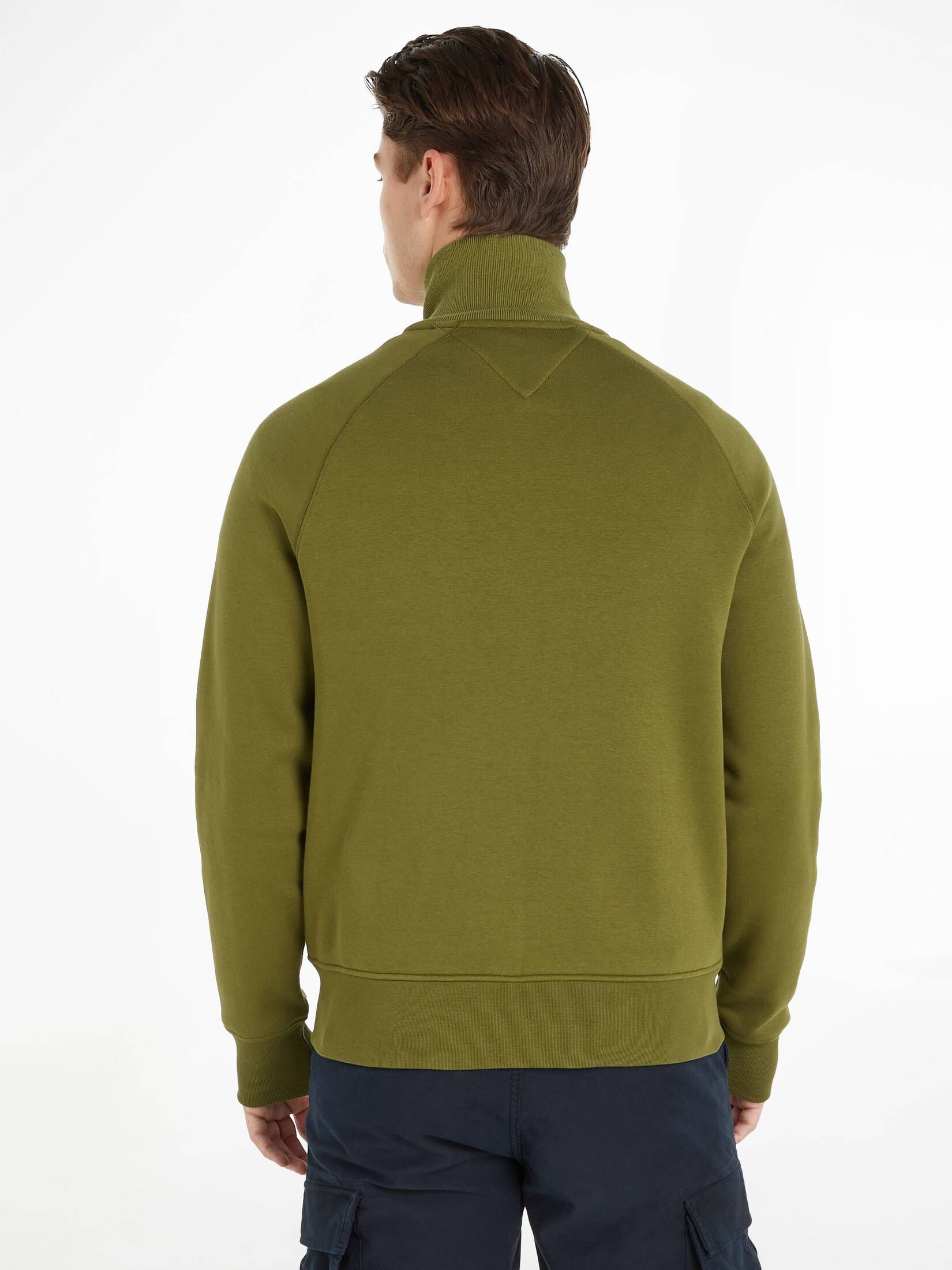 Tommy Hilfiger| Herren Sweatjacke MIX MEDIA ZIP THRU STAND COLLAR