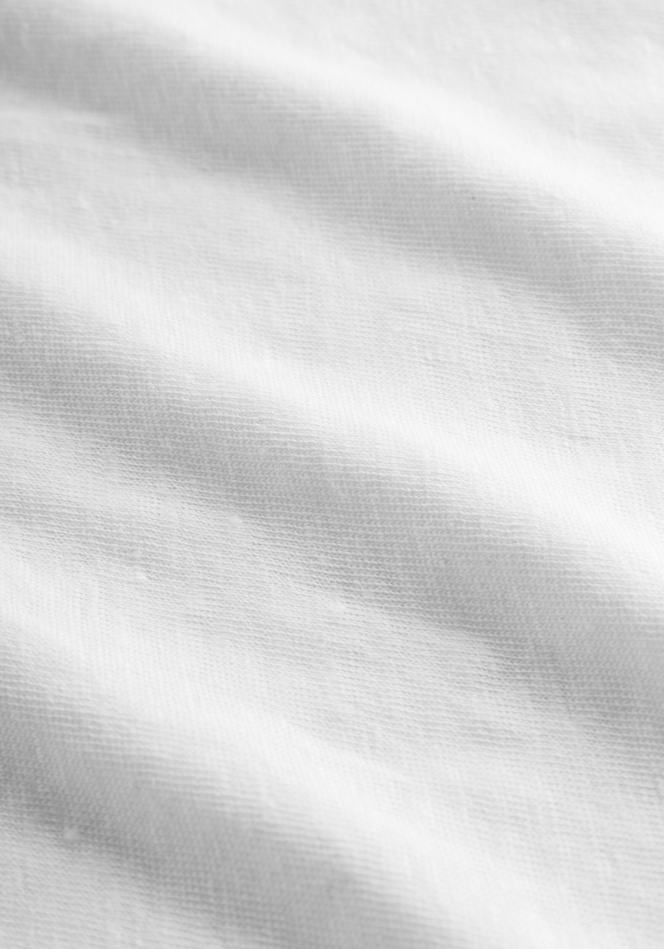 Knowledge Cotton Apparel Leinen-T-Shirt Reg Linen Bright White