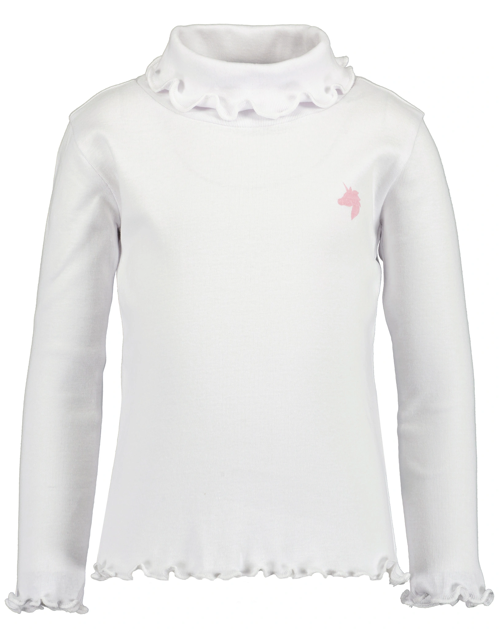 Rollkragenpullover BASIC - UNICORN in weiß