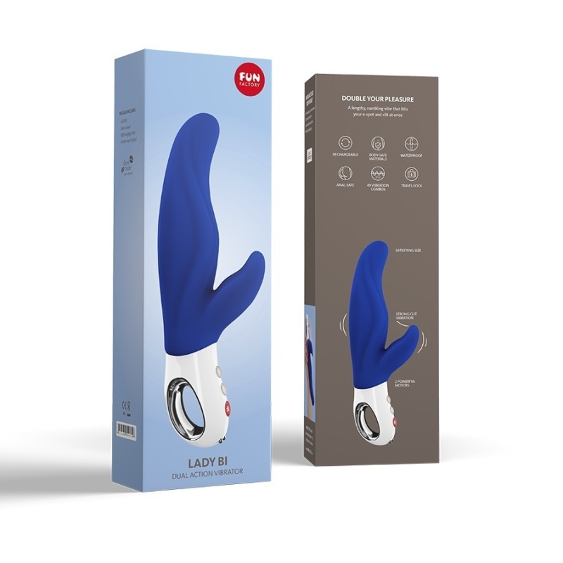 Fun Factory Lady Bi Dual Rabbit Vibrator Blauw 1 Stuk