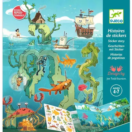 Djeco Stickerbuch: Meeresabenteuer