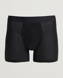 Bresciani Cotton Boxer Trunk Navy