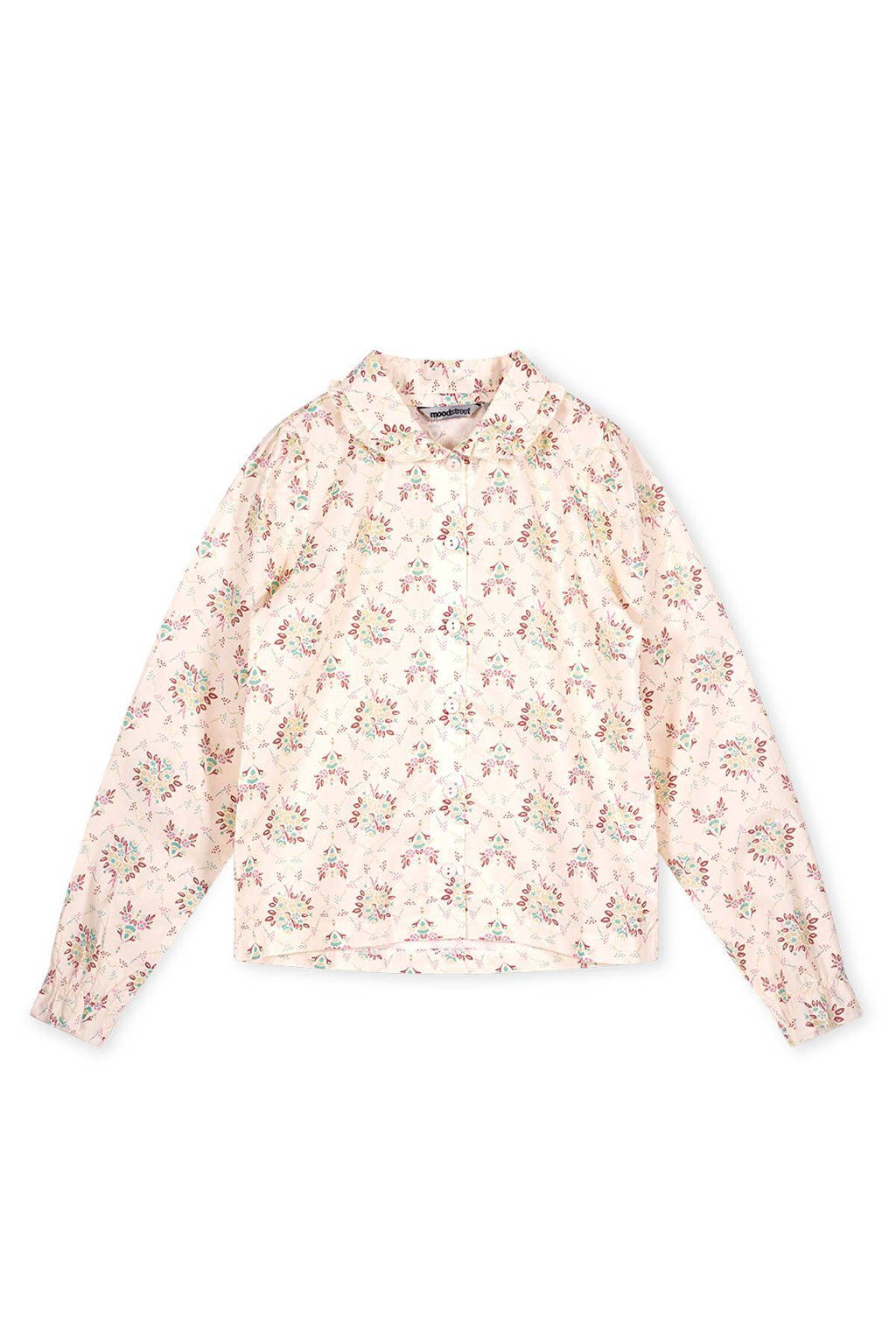 Moodstreet blouse met all over print roze