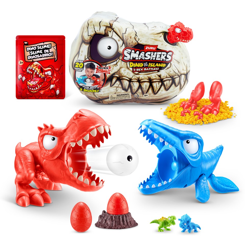 Smashers - Dino Island Mini T-Rex Battle Legesæt S1 Ass.