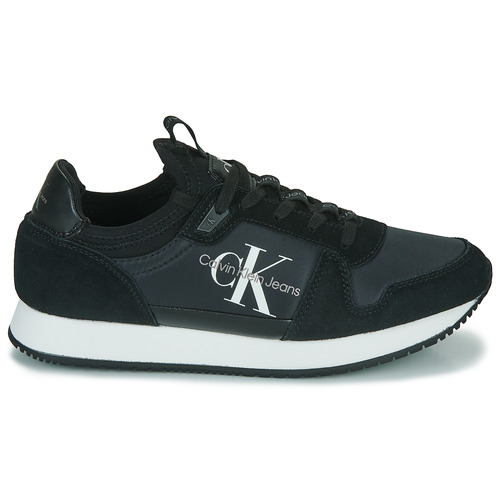 Calvin Klein Jeans - RUNNER SOCK LACEUP NY-LTH W Negro / Blanco