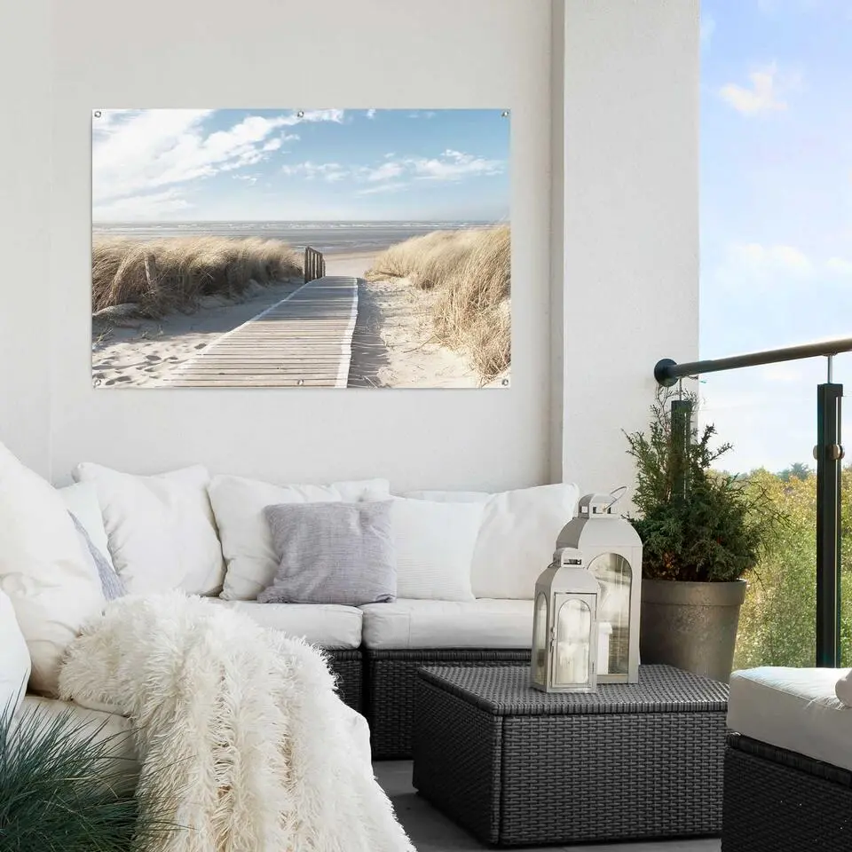 Tuinposter Duinen - 80x120cm - Beige