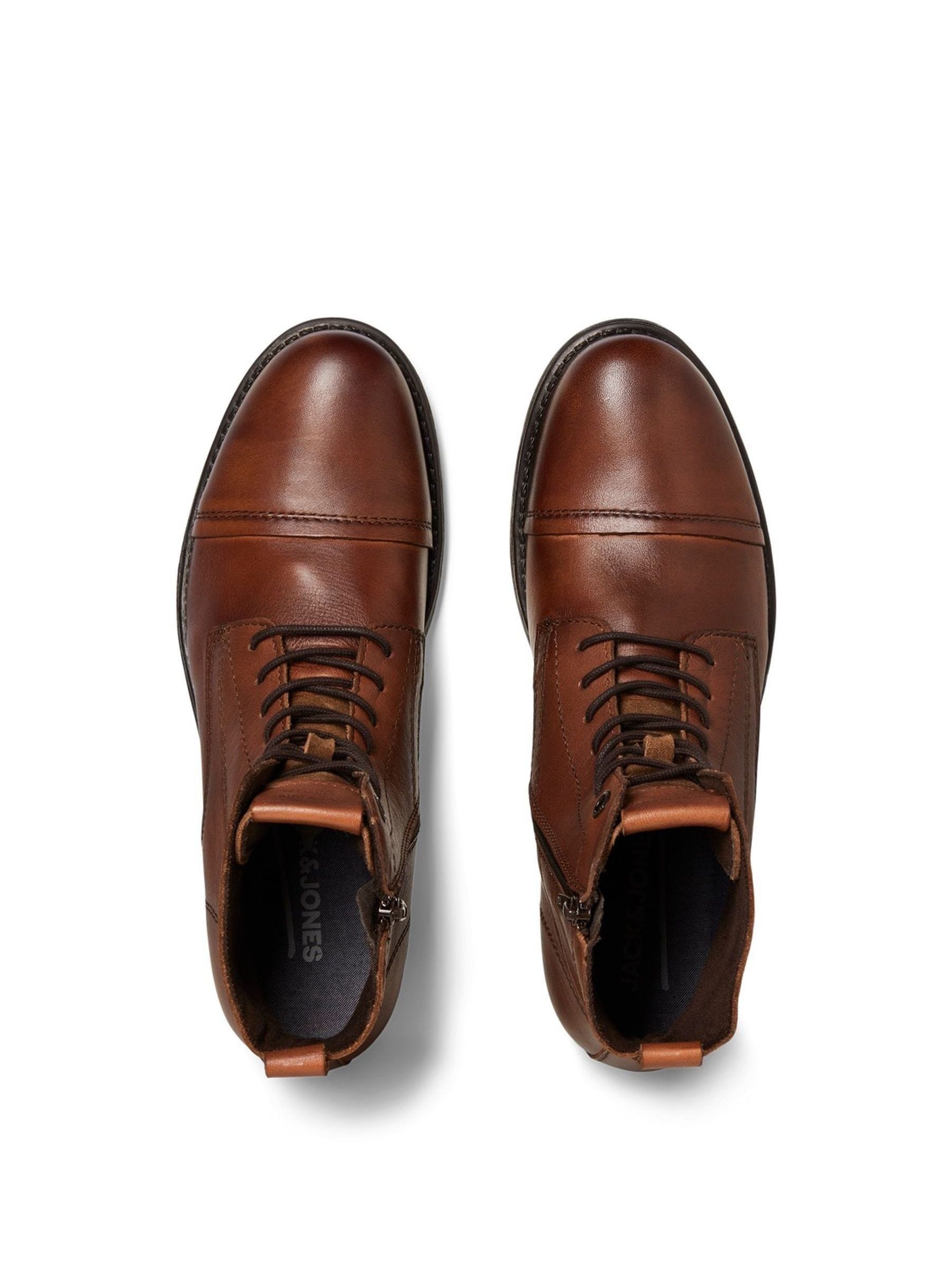 Bruin - JACK & JONES leren laarzen
