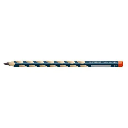 Ergonomischer Dreikant-Bleistift für Rechtshänder - STABILO EASYgraph in petrol - 12er Pack - Härtegrad HB