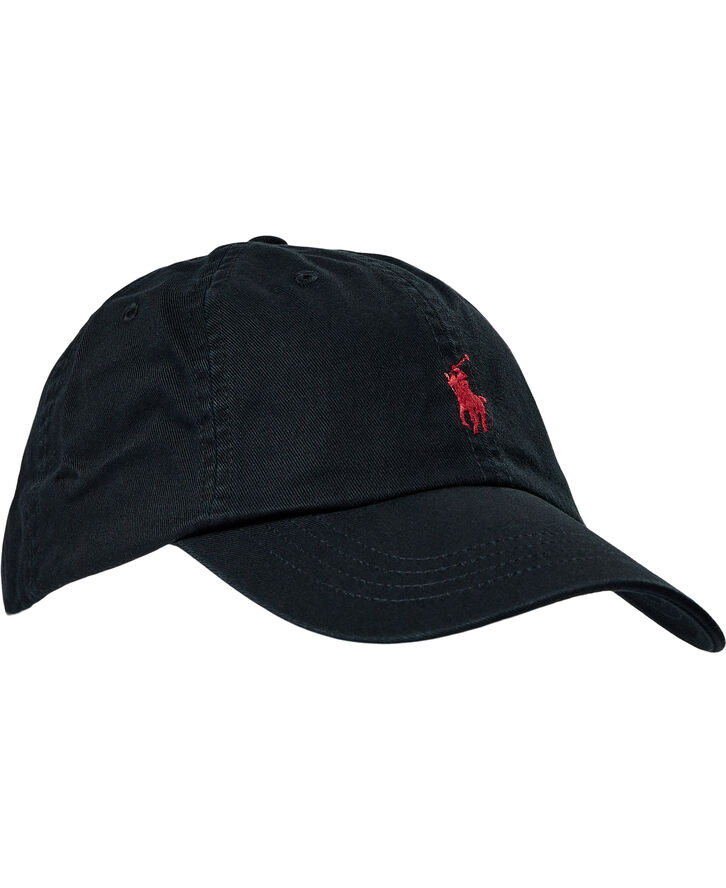 Polo Ralph Lauren Cotton Chino Ball Cap Sort/rød