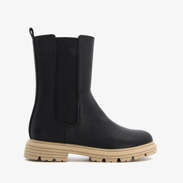 Blue Box meisjes Chelsea boots zwart/beige