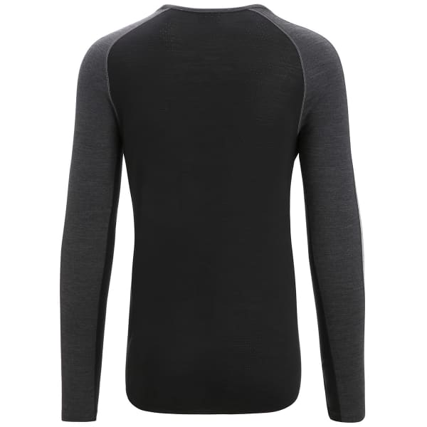 T-shirt thermique ICEBREAKER M 125 ZONEKNIT LS CREWE JET HTHR/BLK/METRO H/CB