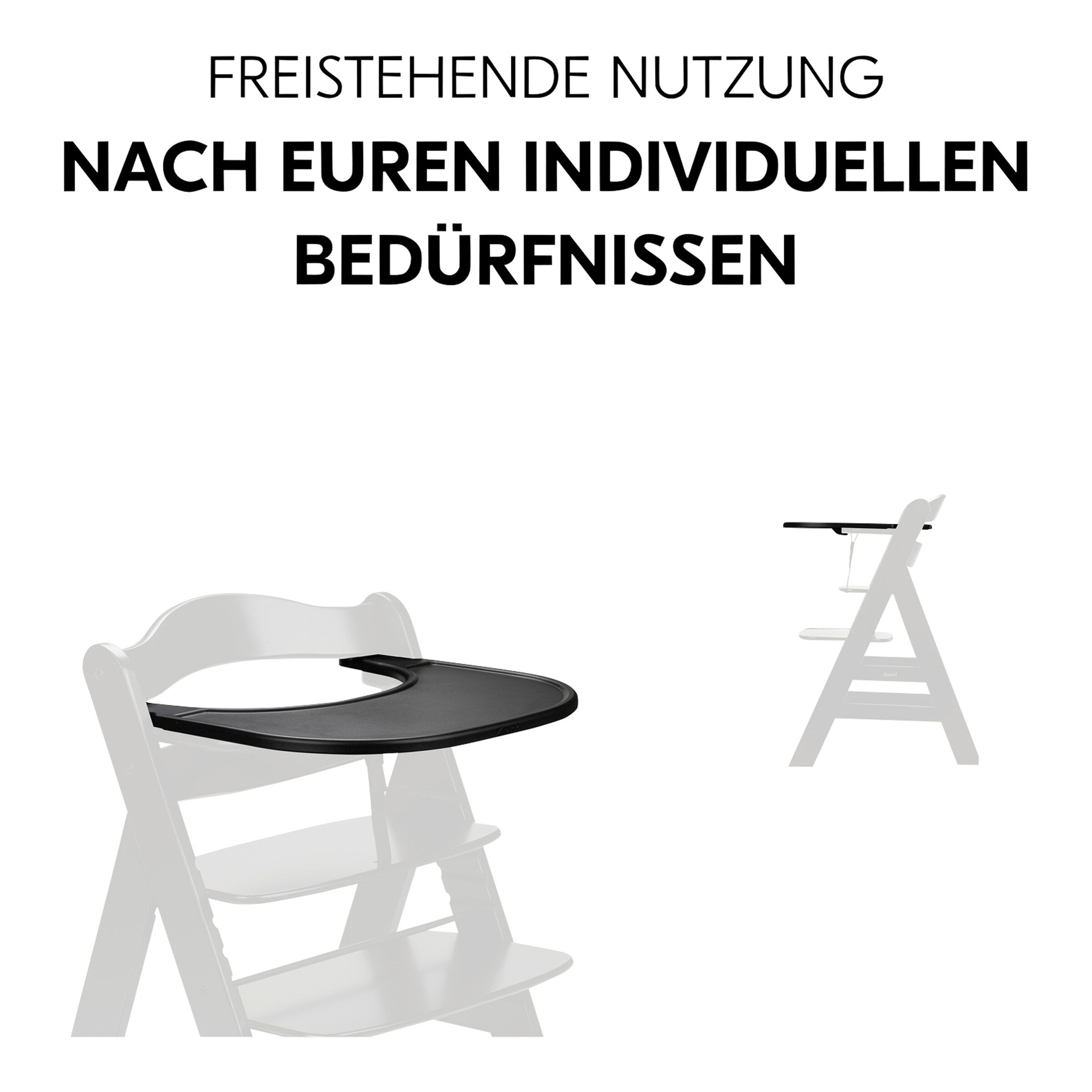 Hauck Hochstuhltisch Alpha Click Tray black