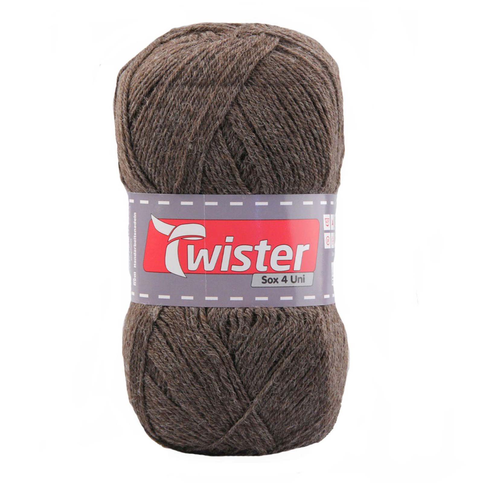 Wolle TWISTER SOX UNI - braun - 100g