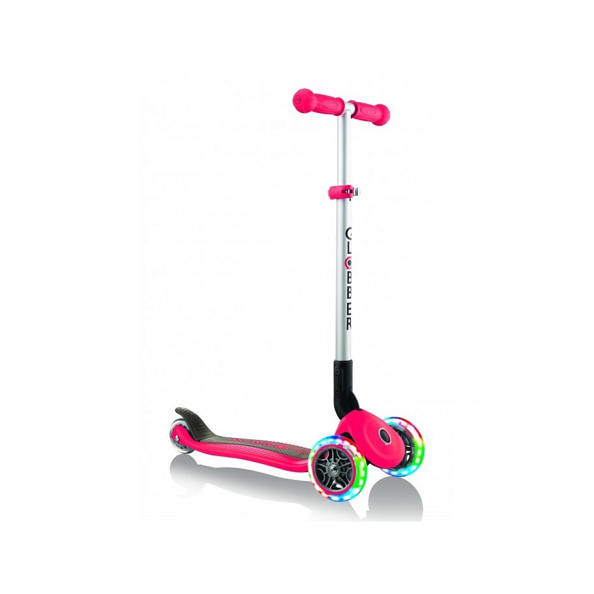 Trottinette primo pliable lights red
