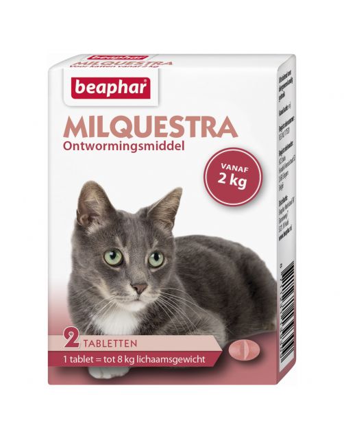 Beaphar Milquestra Kat Rund - Anti wormenmiddel