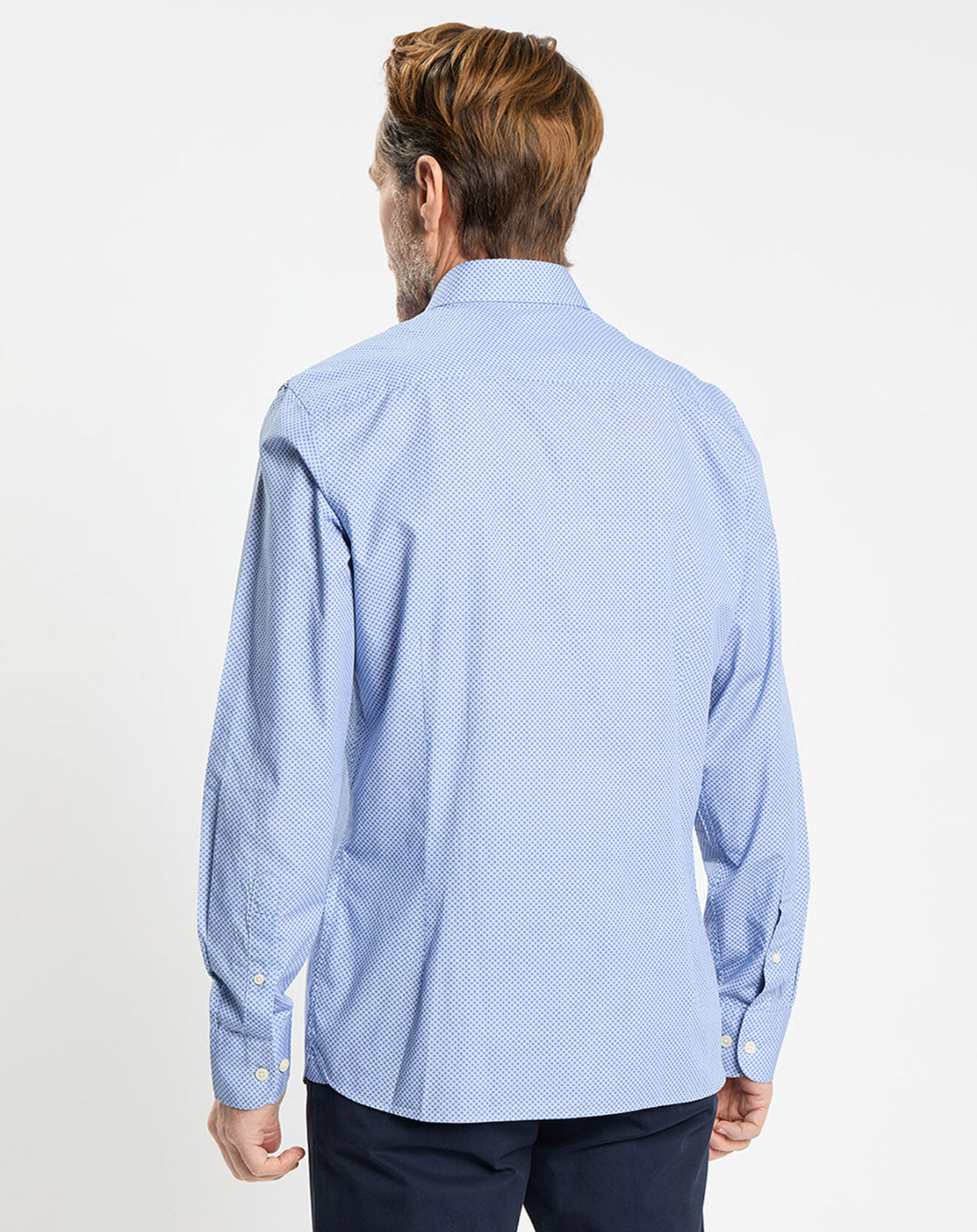 Hackett London Chemise Slim Fit imprimée bleue