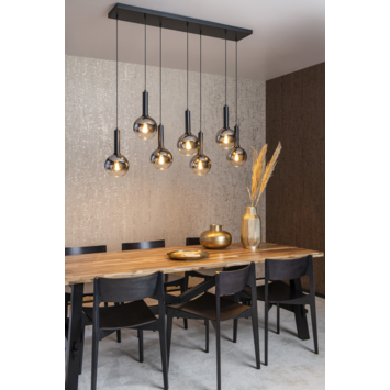 Lucide hanglamp Marius 7x40W zwart