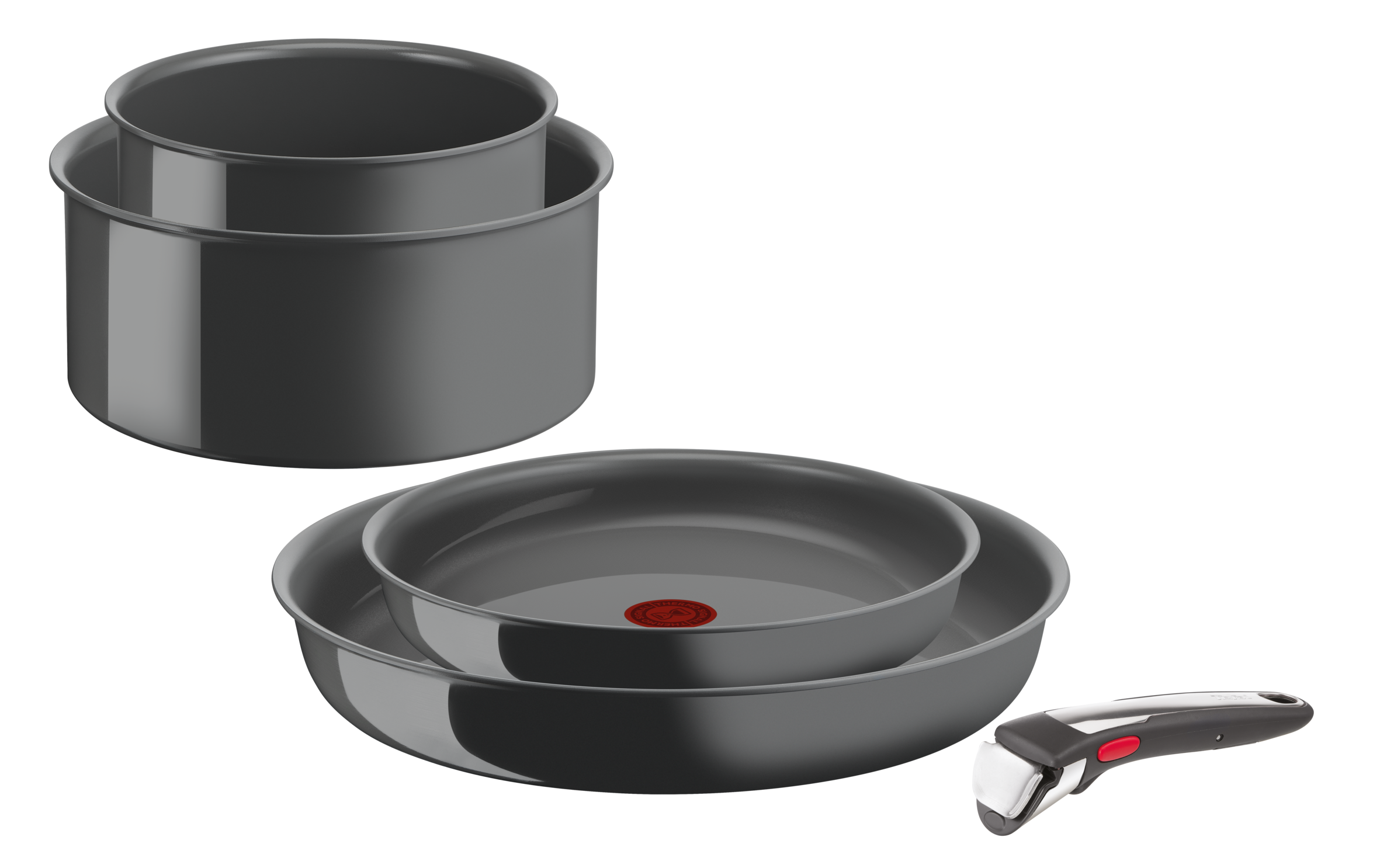 Ingenio Renew ON 5-delige set (koekenpan 22/28 cm, steelpan16/20 cm, handgreep) - inductie