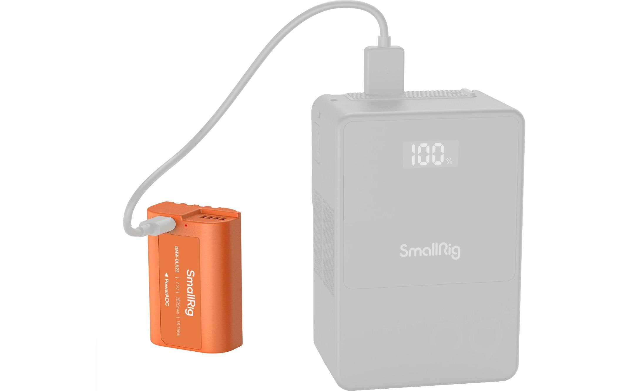 Digitalkamera-Akku DMW-BLK22 USB-C OrangeUSB-C aufladbarer Kamera-Akku