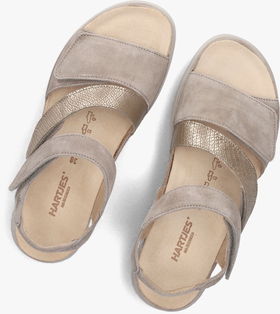 grijze hartjes platte sandalen breeze