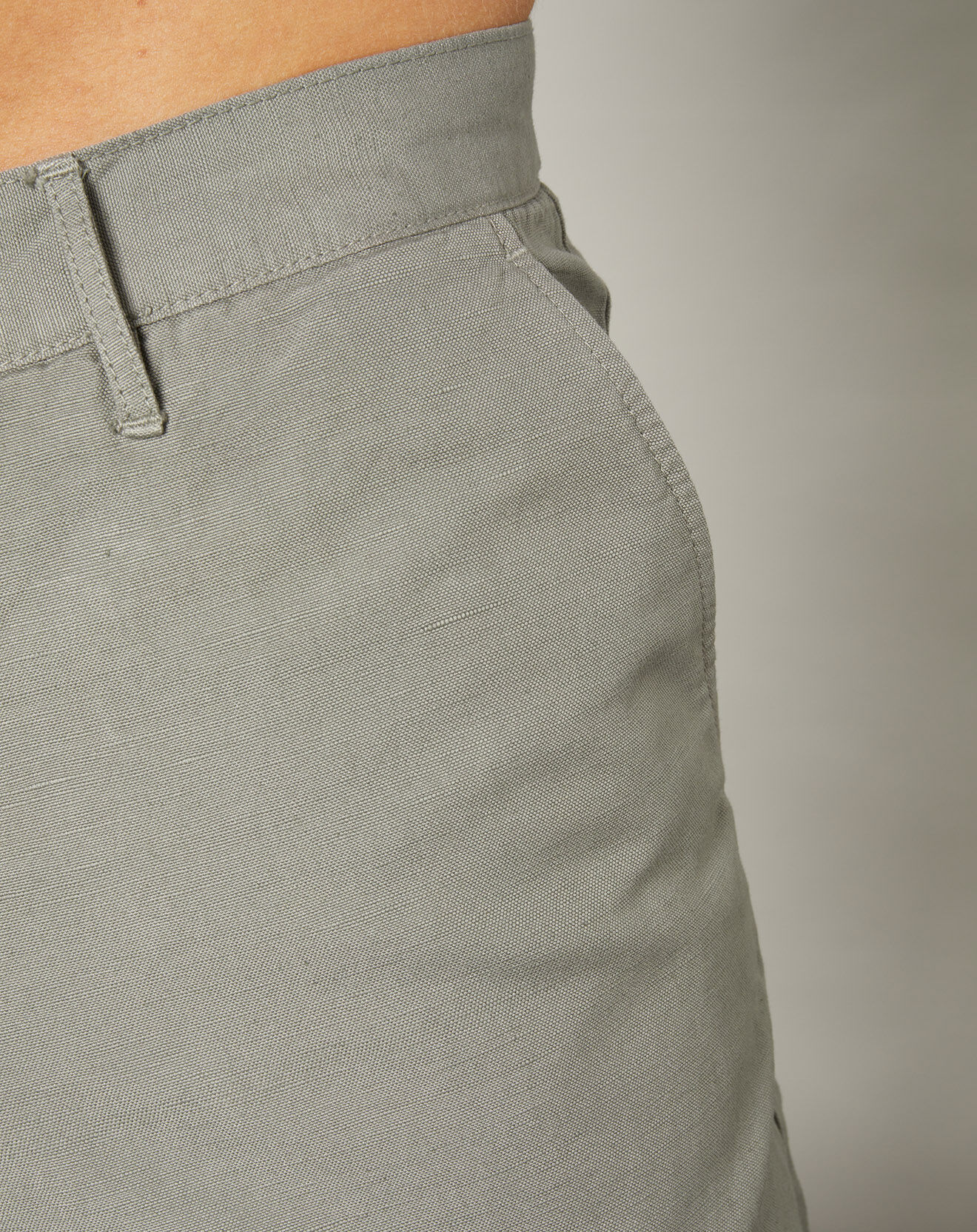 Hartford Pantalon en Coton & Lin Tyron vert de gris