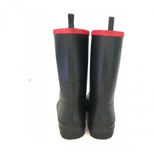 Botas de chuva femininas, vermelho/preto