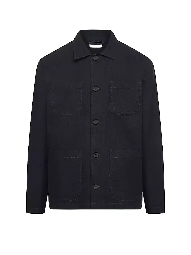 KNOWLEDGE COTTON APPAREL Overshirt blau
