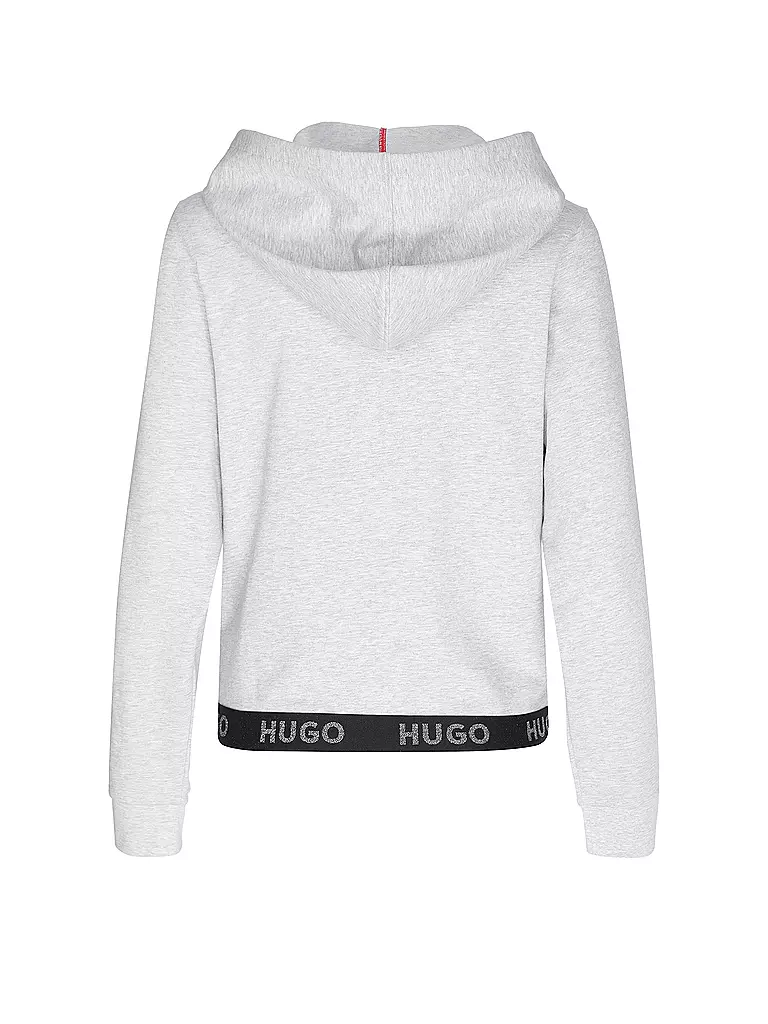HUGO Loungewear Sweatjacke grau