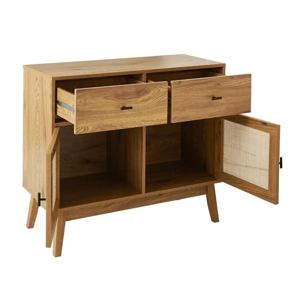 CALICOSY - Ladekast ALIA - Licht hout - 79x90x39 cm