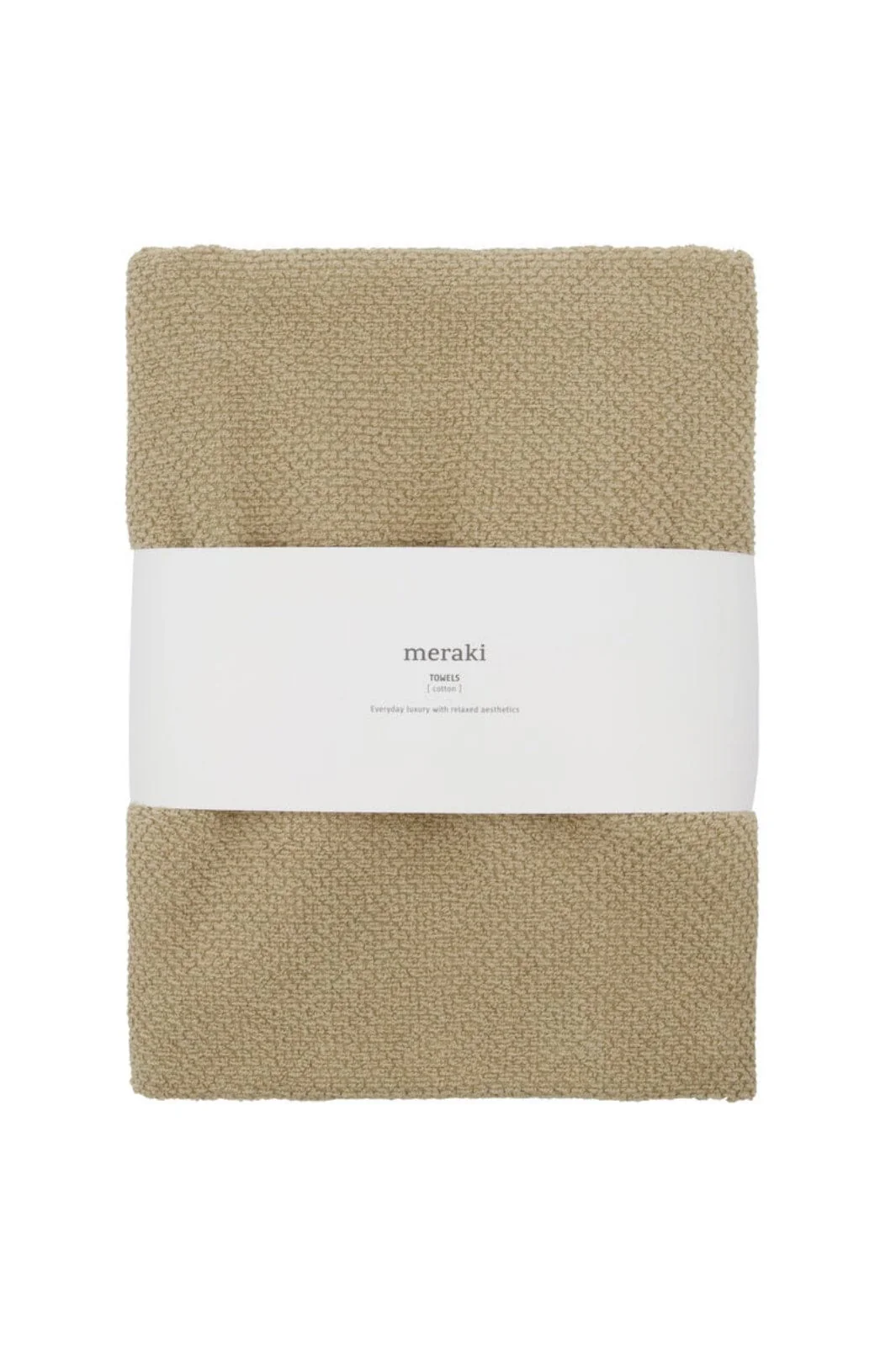 Meraki Håndklæde, Solid, 50 x 100, Safari