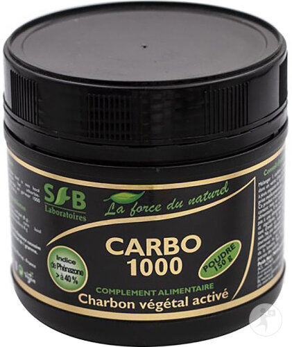 SFB Laboratoire Carbo 1000 Poudre Charbon Végétal Activé 150g