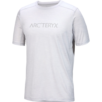 Arcteryx Ionia Arc'word Logo T-Shirt Solitude Heather / Void Herren