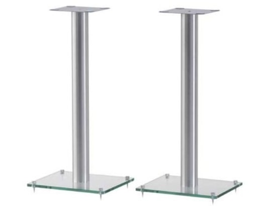 SONOROUS - Pied TV de sol Glass Color transparente/Silver/la paire-SP100CSLV