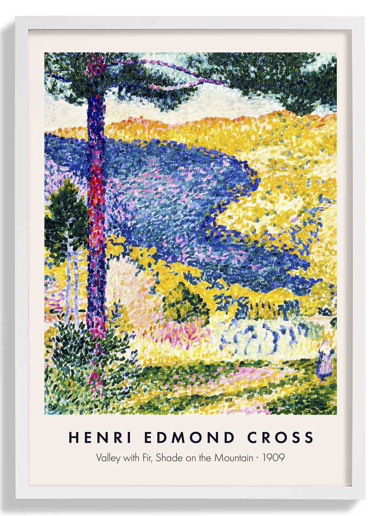 Tal mit Tanne, Schatten auf dem Berg von Henri Edmond Cross