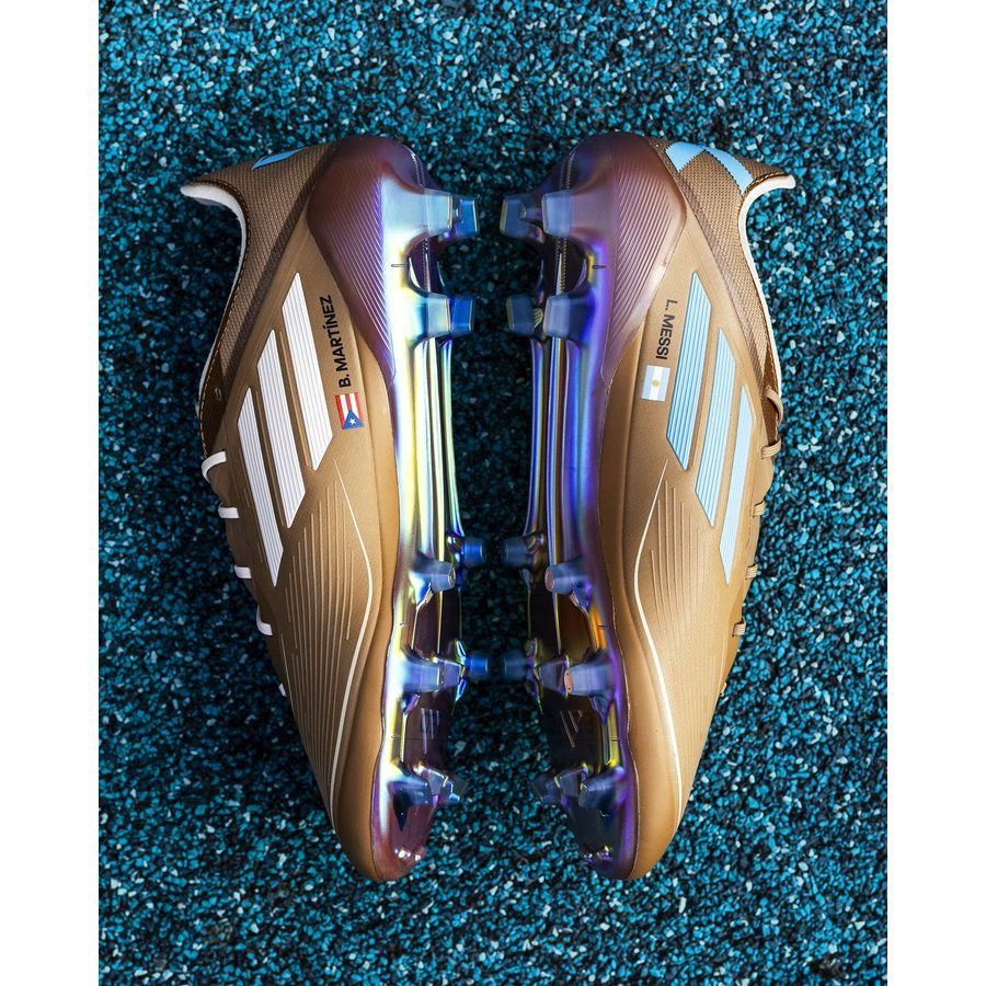 adidas F50 Messi X Bad Bunny Elite FG - Cardboard/Blanc/Turquoise ÉDITION LIMITÉE