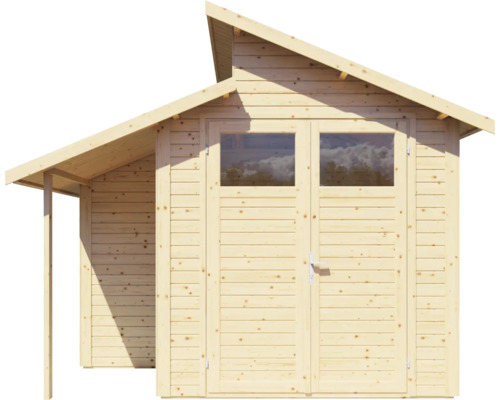 Tuinhuis Konsta Studio Set 2 met vloer 328 x 240 cm naturel