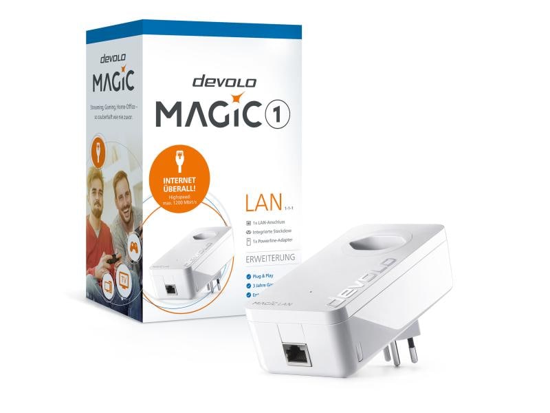 devolo Powerline Magic 1 LAN Erweiterungsadapter LAN-Verbindung über das heimische Stromnetz