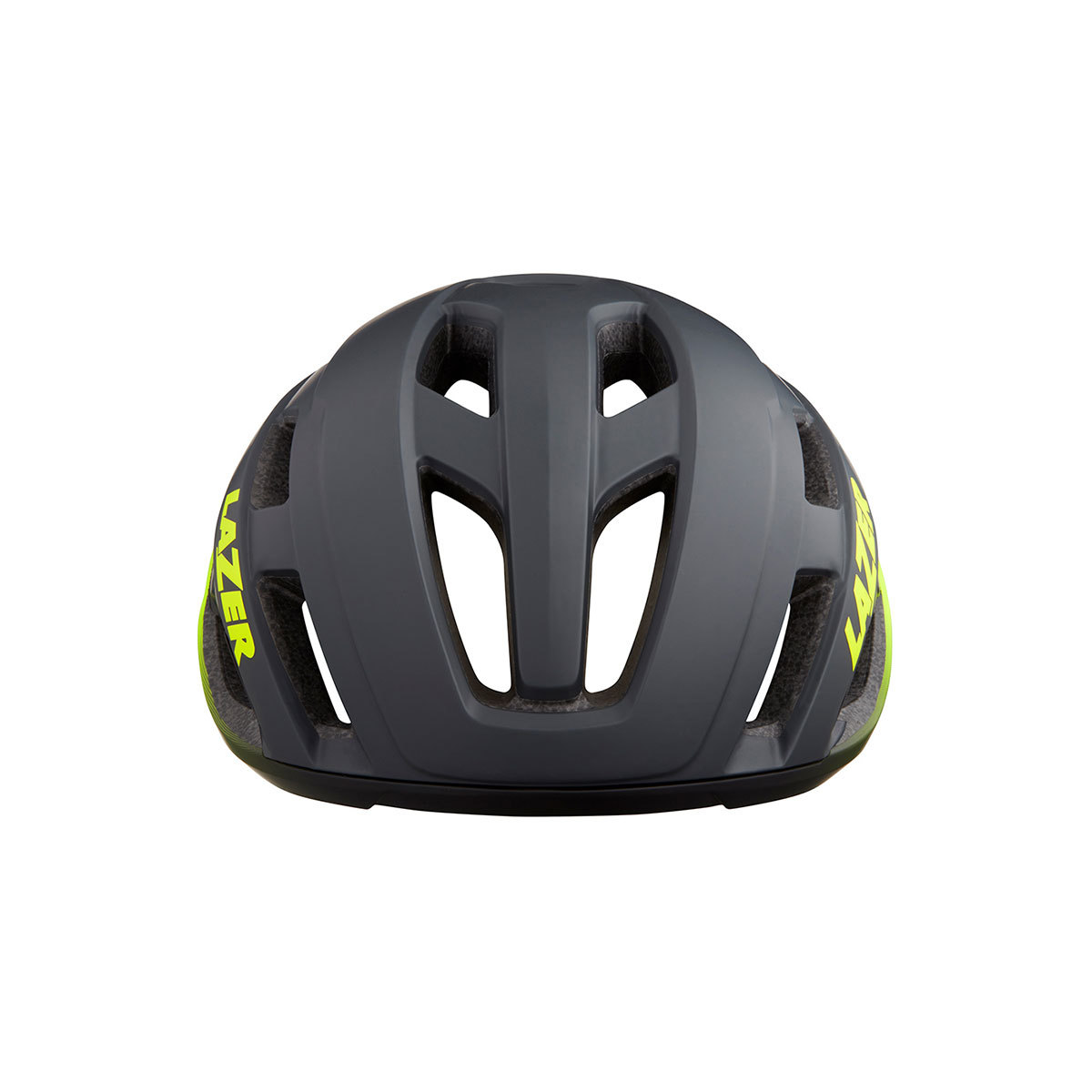 Lazer Strada KinetiCore Race Fietshelm Mat Donkergrijs/Geel