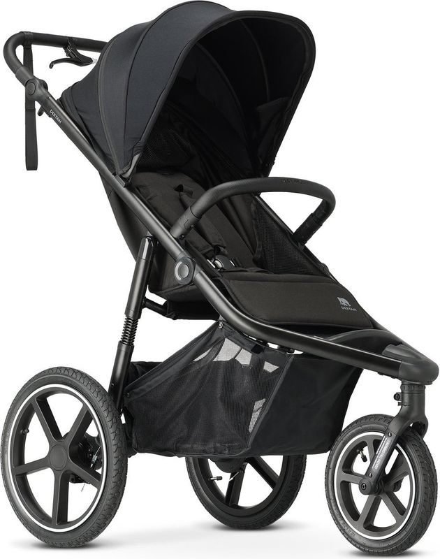 Deryan - Bolt - Jogging Buggy - Zwart - Inclusief Muggennet en Pomp