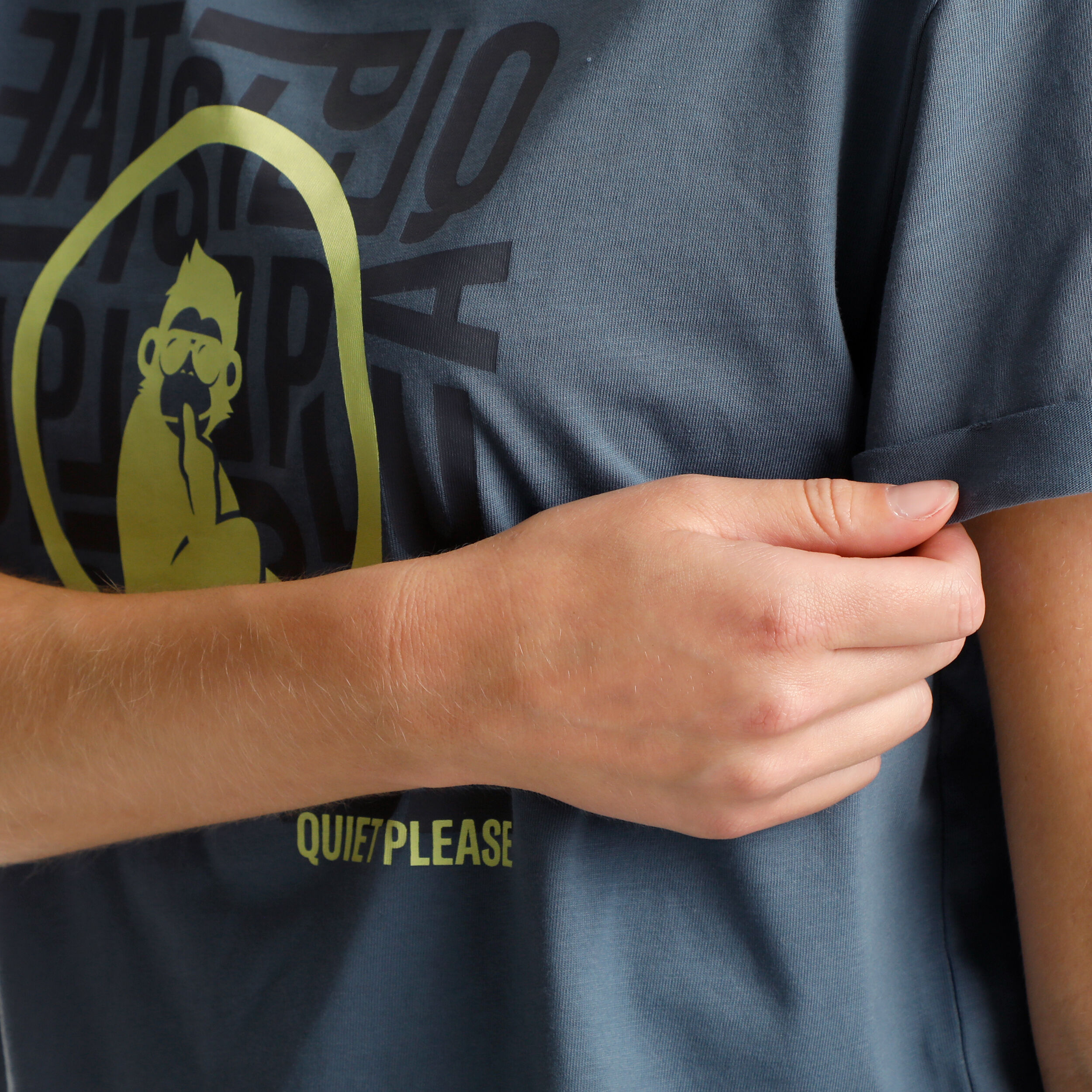 Quiet Please Word Salad T-shirt Femmes - Bleu