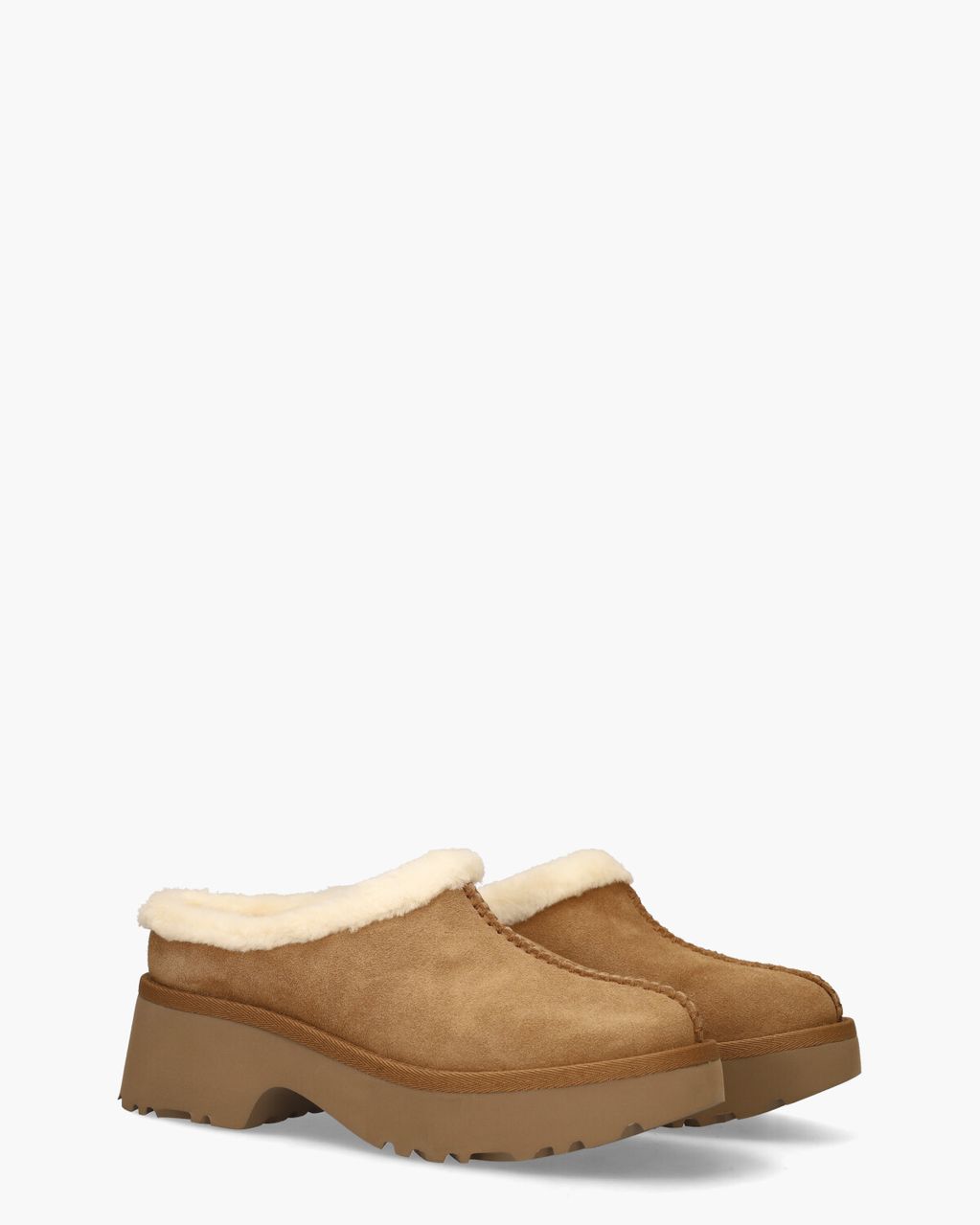 UGG New Heights Clog Chestnut Damesslippers