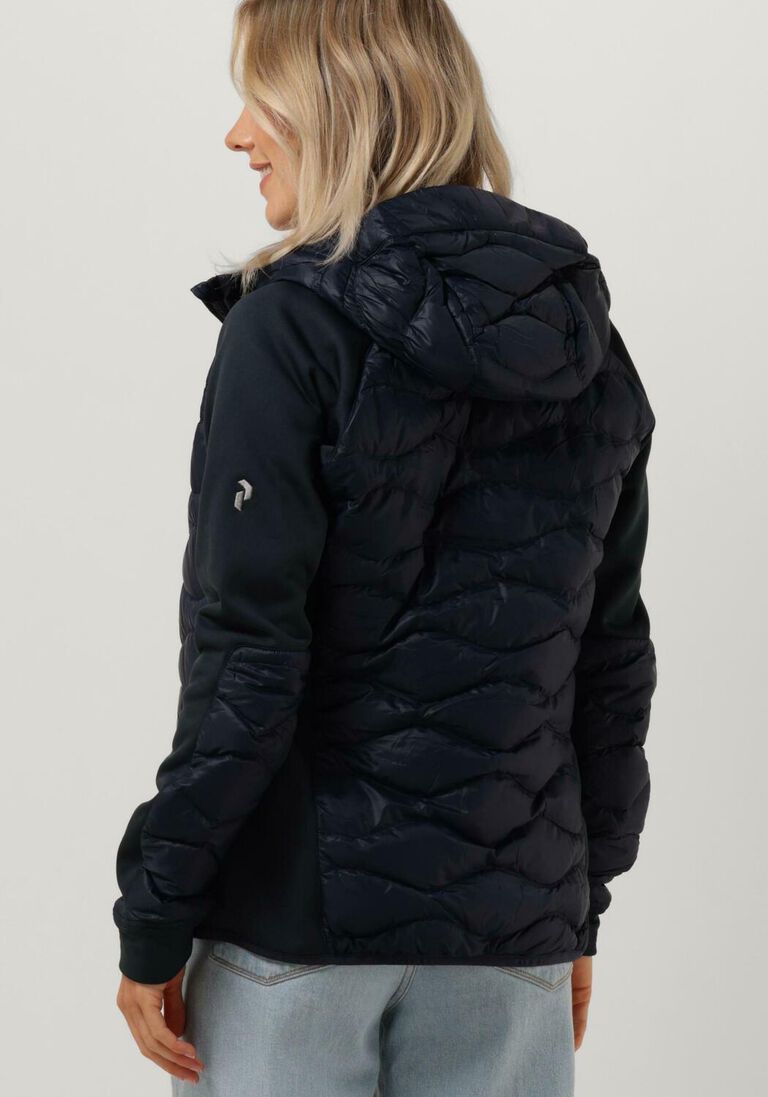 PEAK PERFORMANCE donkerblauwe peak performance jack m helium down hybrid hood