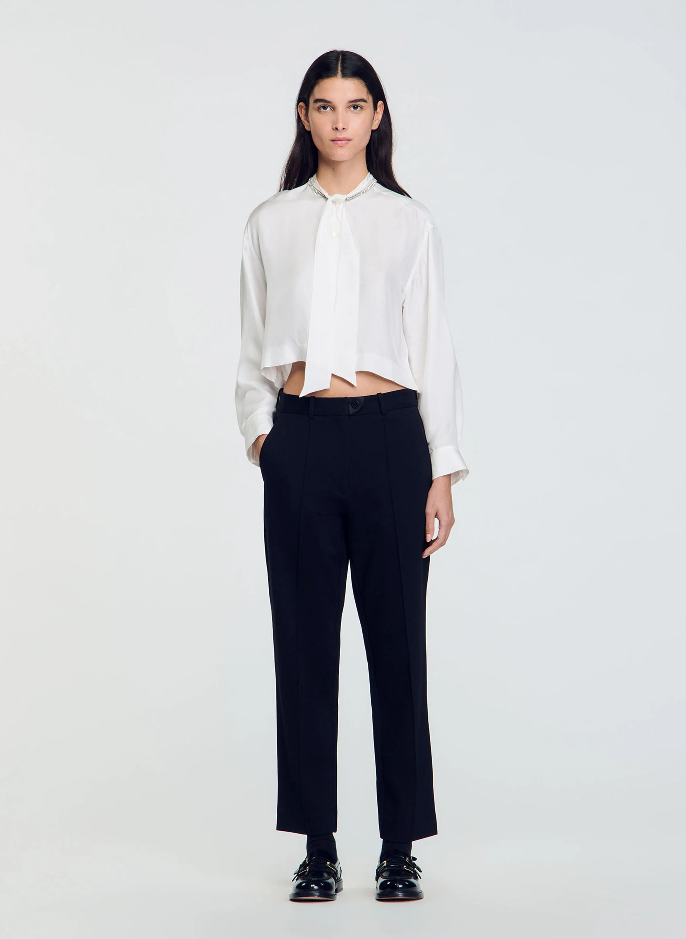 Pantalon droit| Noir