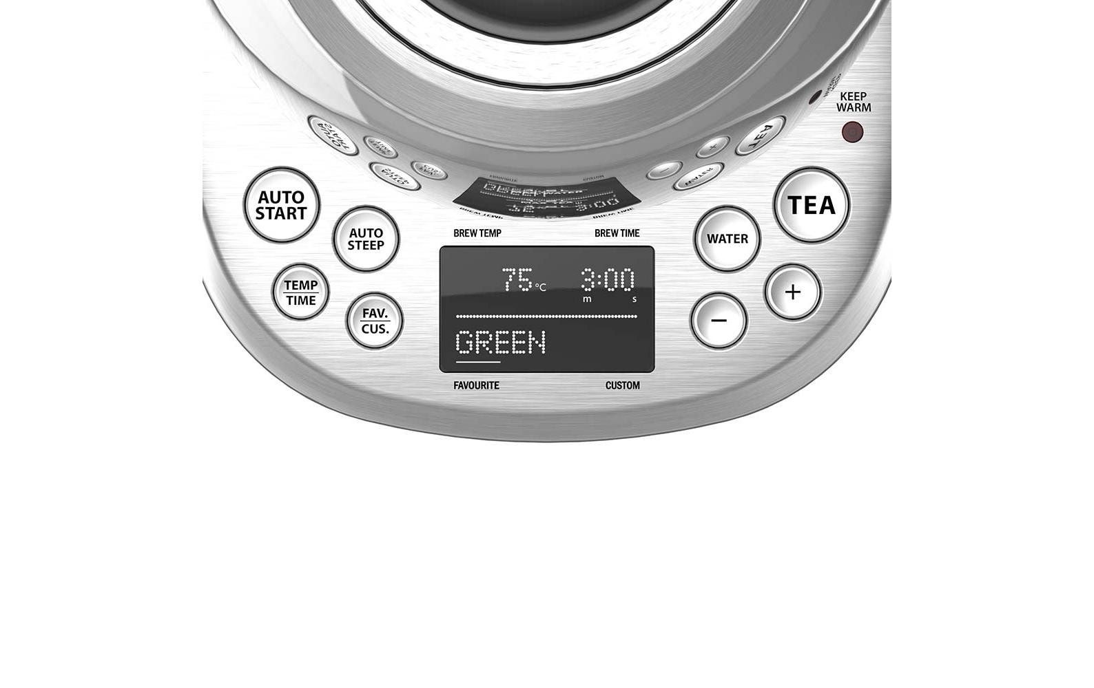 Tee- und Wasserkocher Advanced Plus Silber<br>Vollautomatischer Tee- und Wasserkocher