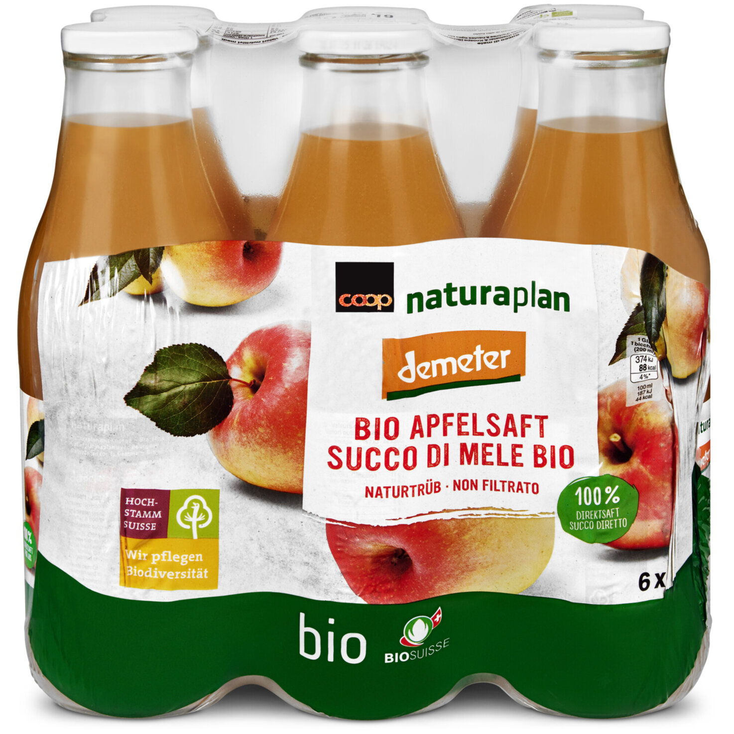 Naturaplan Demeter Bio Apfelsaft 6x1l
