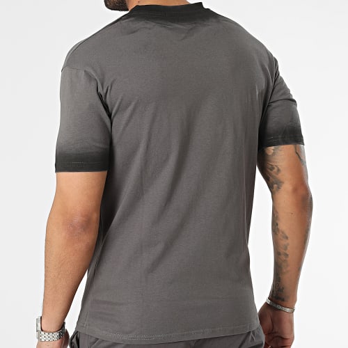 Ensemble Tee Shirt Et Short Jogging Gris Anthracite